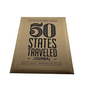 50 States Traveled Journal Made By Moore Apparel and Goods New